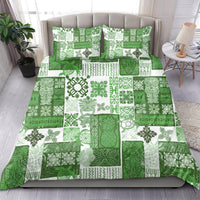 Hawaiian Quilt Bedding Set Tiki Tropical Retro Green Version LT14 - Polynesian Pride