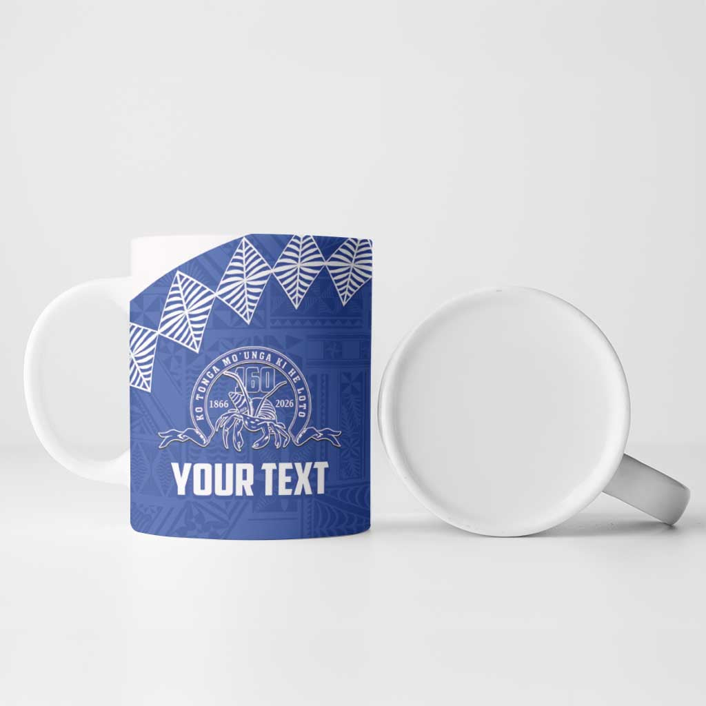 Personalised Tonga Tupou College Toloa Ceramic Mug 160 Years Anniversary Tongan Ngatu Pattern
