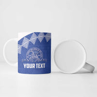 Personalised Tonga Tupou College Toloa Ceramic Mug 160 Years Anniversary Tongan Ngatu Pattern