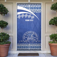 Personalised Tonga Tupou College Toloa Door Cover 160 Years Anniversary Tongan Ngatu Pattern