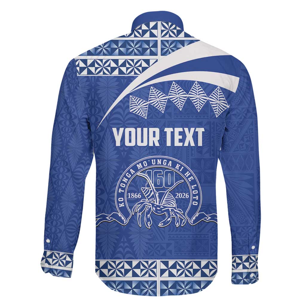 Personalised Tonga Tupou College Toloa Family Matching Long Sleeve Bodycon Dress and Hawaiian Shirt 160 Years Anniversary Tongan Ngatu Pattern LT14 - Polynesian Pride