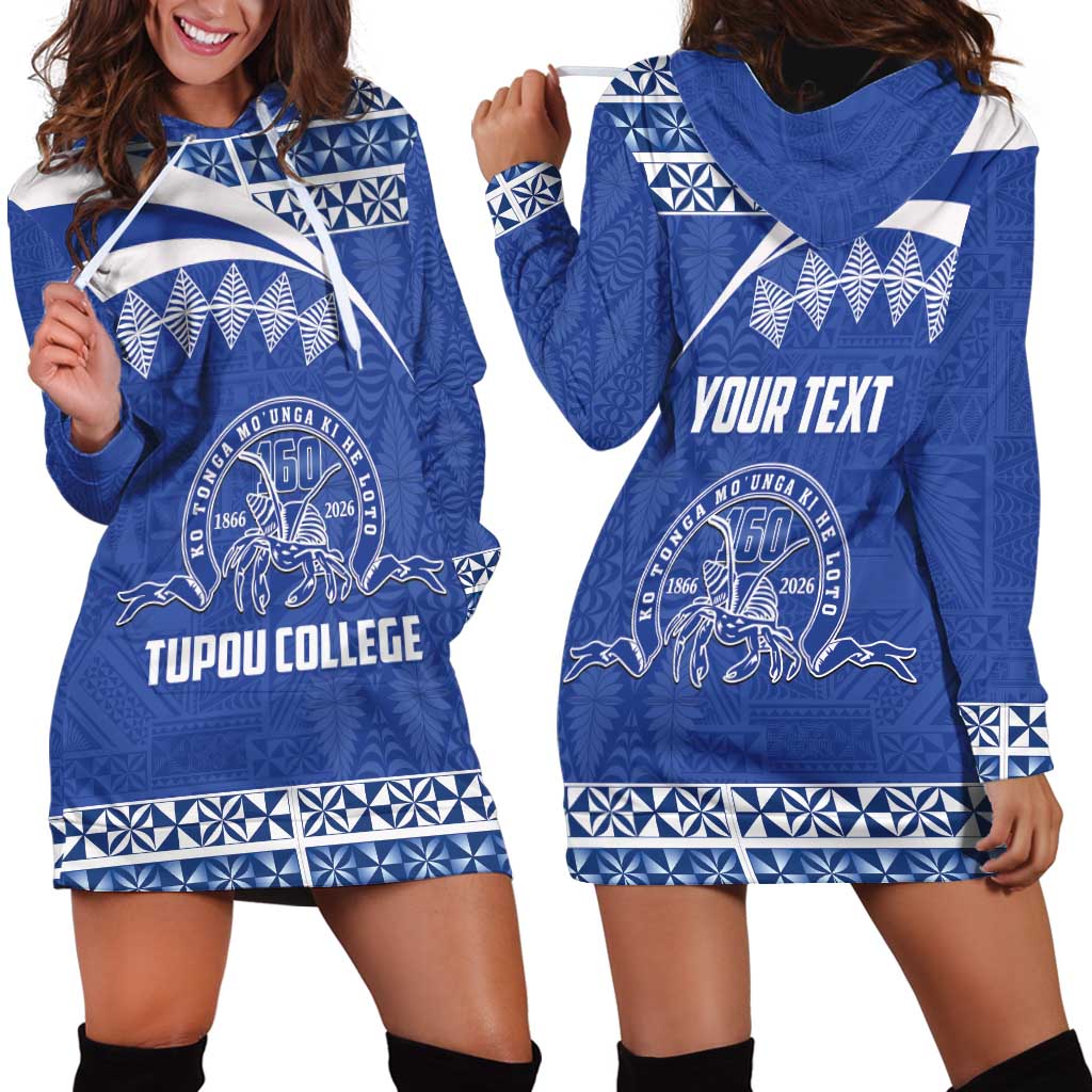 Personalised Tonga Tupou College Toloa Hoodie Dress 160 Years Anniversary Tongan Ngatu Pattern LT14 - Polynesian Pride