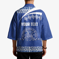 Personalised Tonga Tupou College Toloa Kimono 160 Years Anniversary Tongan Ngatu Pattern LT14 - Polynesian Pride