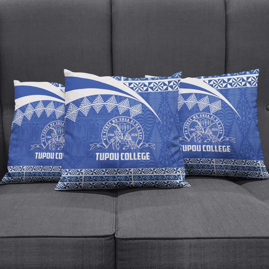 Tonga Tupou College Toloa Pillow Cover 160 Years Anniversary Tongan Ngatu Pattern