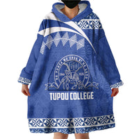Personalised Tonga Tupou College Toloa Wearable Blanket Hoodie 160 Years Anniversary Tongan Ngatu Pattern LT14 - Polynesian Pride