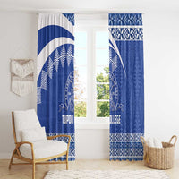 Tonga Tupou College Toloa Window Curtain 160 Years Anniversary Tongan Ngatu Pattern LT14 - Polynesian Pride