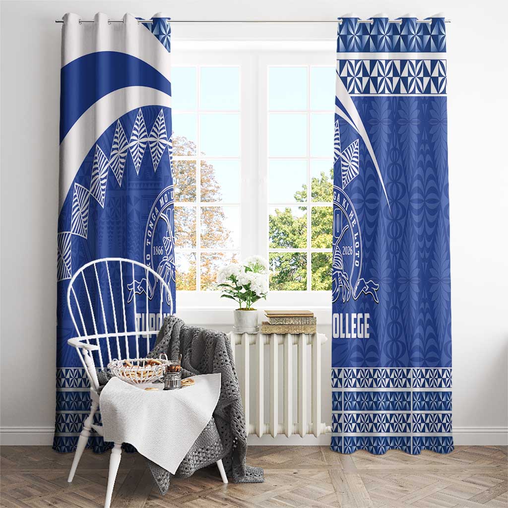 Tonga Tupou College Toloa Window Curtain 160 Years Anniversary Tongan Ngatu Pattern LT14 - Polynesian Pride