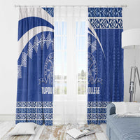 Tonga Tupou College Toloa Window Curtain 160 Years Anniversary Tongan Ngatu Pattern LT14 - Polynesian Pride