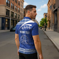 Personalised Tonga Tupou College Toloa Zipper Polo Shirt 160 Years Anniversary Tongan Ngatu Pattern LT14 - Polynesian Pride