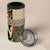 Beige Aotearoa Kowhaiwhai Pattern 4 in 1 Can Cooler Tumbler NZ Maori Quilt Style