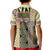 Beige Aotearoa Kowhaiwhai Pattern Kid Polo Shirt NZ Maori Quilt Style