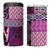 Pink Aotearoa Kowhaiwhai Pattern 4 in 1 Can Cooler Tumbler NZ Maori Quilt Style