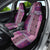 Pink Aotearoa Kowhaiwhai Pattern Car Seat Cover NZ Maori Quilt Style