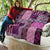 Pink Aotearoa Kowhaiwhai Pattern Quilt NZ Maori Quilt Style