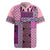 Pink Aotearoa Kowhaiwhai Pattern Rugby Jersey NZ Maori Quilt Style