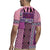 Pink Aotearoa Kowhaiwhai Pattern Rugby Jersey NZ Maori Quilt Style