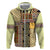 Yellow Aotearoa Kowhaiwhai Pattern Zip Hoodie NZ Maori Quilt Style