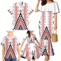 Aotearoa Taniko Family Matching Mermaid Dress and Hawaiian Shirt Niho Taniwha Purapura Whetu Mix Poutama LT14 - Polynesian Pride