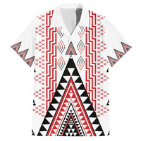 Aotearoa Taniko Family Matching Off The Shoulder Long Sleeve Dress and Hawaiian Shirt Niho Taniwha Purapura Whetu Mix Poutama