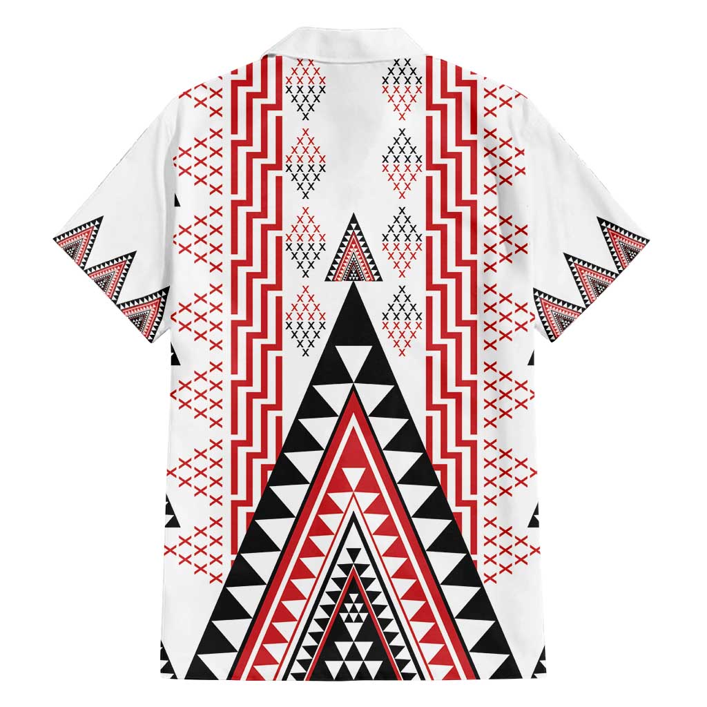 Aotearoa Taniko Family Matching Tank Maxi Dress and Hawaiian Shirt Niho Taniwha Purapura Whetu Mix Poutama LT14 - Polynesian Pride