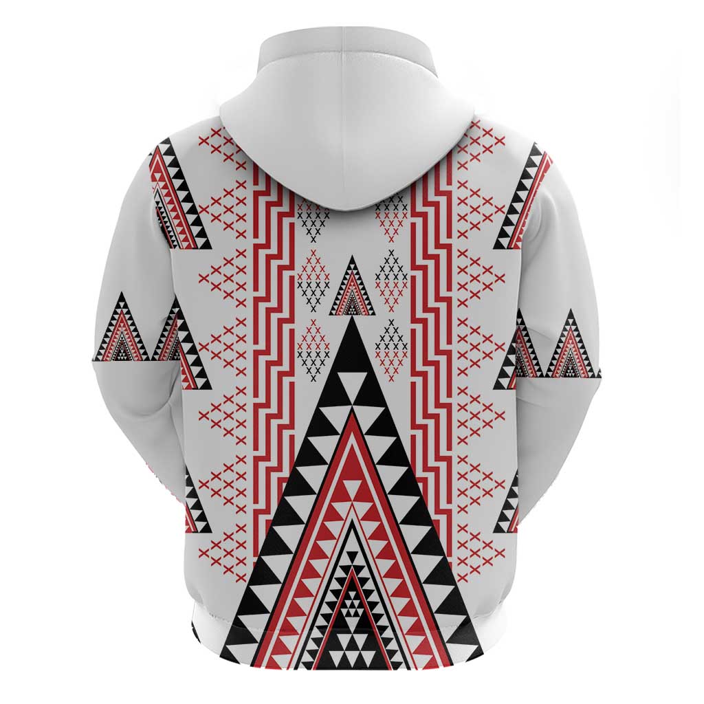 Aotearoa Taniko Hoodie Niho Taniwha Purapura Whetu Mix Poutama