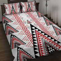 Aotearoa Taniko Quilt Bed Set Niho Taniwha Purapura Whetu Mix Poutama