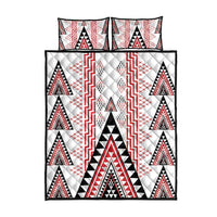 Aotearoa Taniko Quilt Bed Set Niho Taniwha Purapura Whetu Mix Poutama