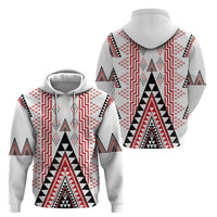 Aotearoa Taniko Zip Hoodie Niho Taniwha Purapura Whetu Mix Poutama