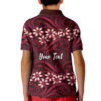 Personalised Cook Islands Mangaia Kid Polo Shirt Tiare Maori Polynesian Waves Tattoo LT14 - Polynesian Pride