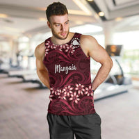 Personalised Cook Islands Mangaia Men Tank Top Tiare Maori Polynesian Waves Tattoo