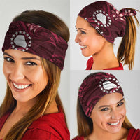 Personalised Cook Islands Mangaia Neck Gaiter Tiare Maori Polynesian Waves Tattoo