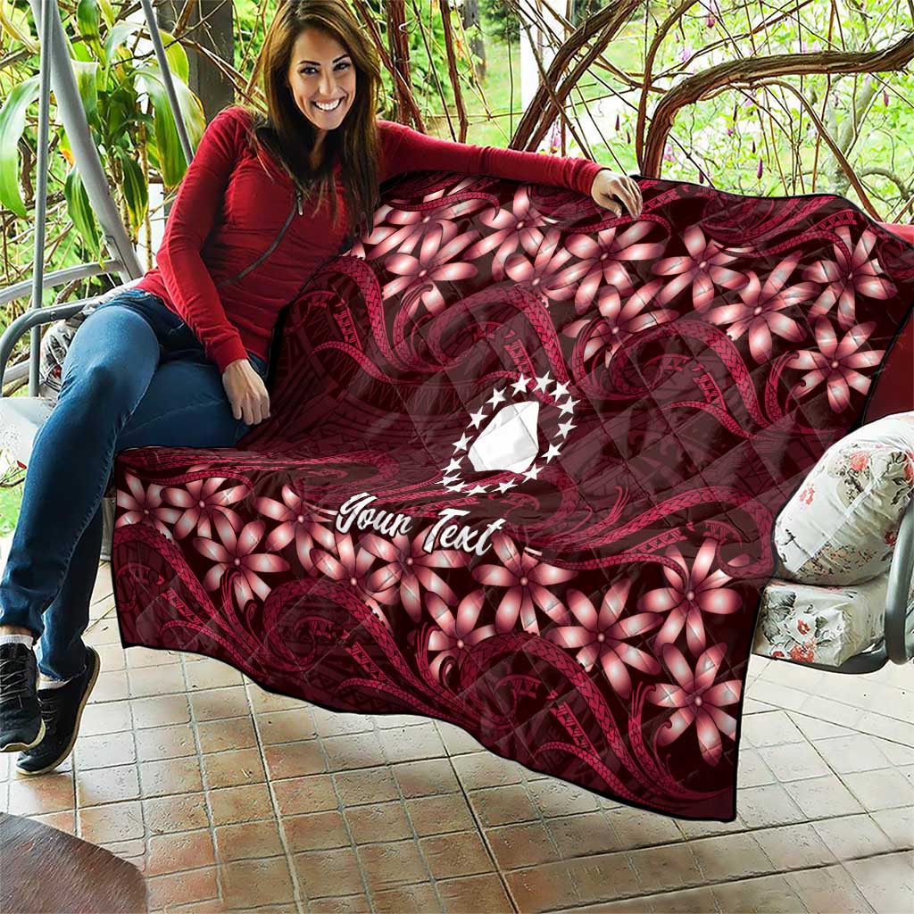 Personalised Cook Islands Mangaia Quilt Tiare Maori Polynesian Waves Tattoo