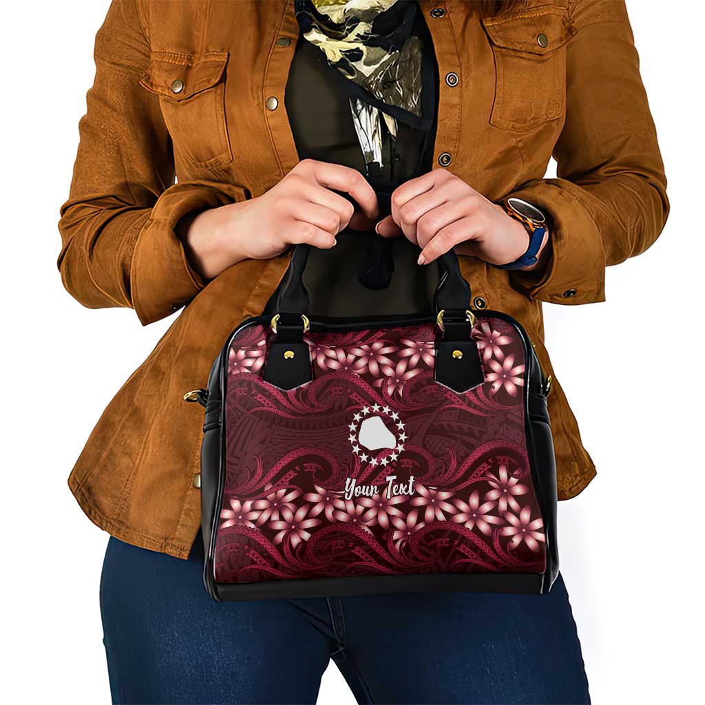 Personalised Cook Islands Mangaia Shoulder Handbag Tiare Maori Polynesian Waves Tattoo LT14 - Polynesian Pride