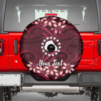 Personalised Cook Islands Mangaia Spare Tire Cover Tiare Maori Polynesian Waves Tattoo LT14 - Polynesian Pride