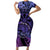 Philippines Father's Day Family Matching Short Sleeve Bodycon Dress and Hawaiian Shirt Polynesian Tattoo Galaxy Vibes