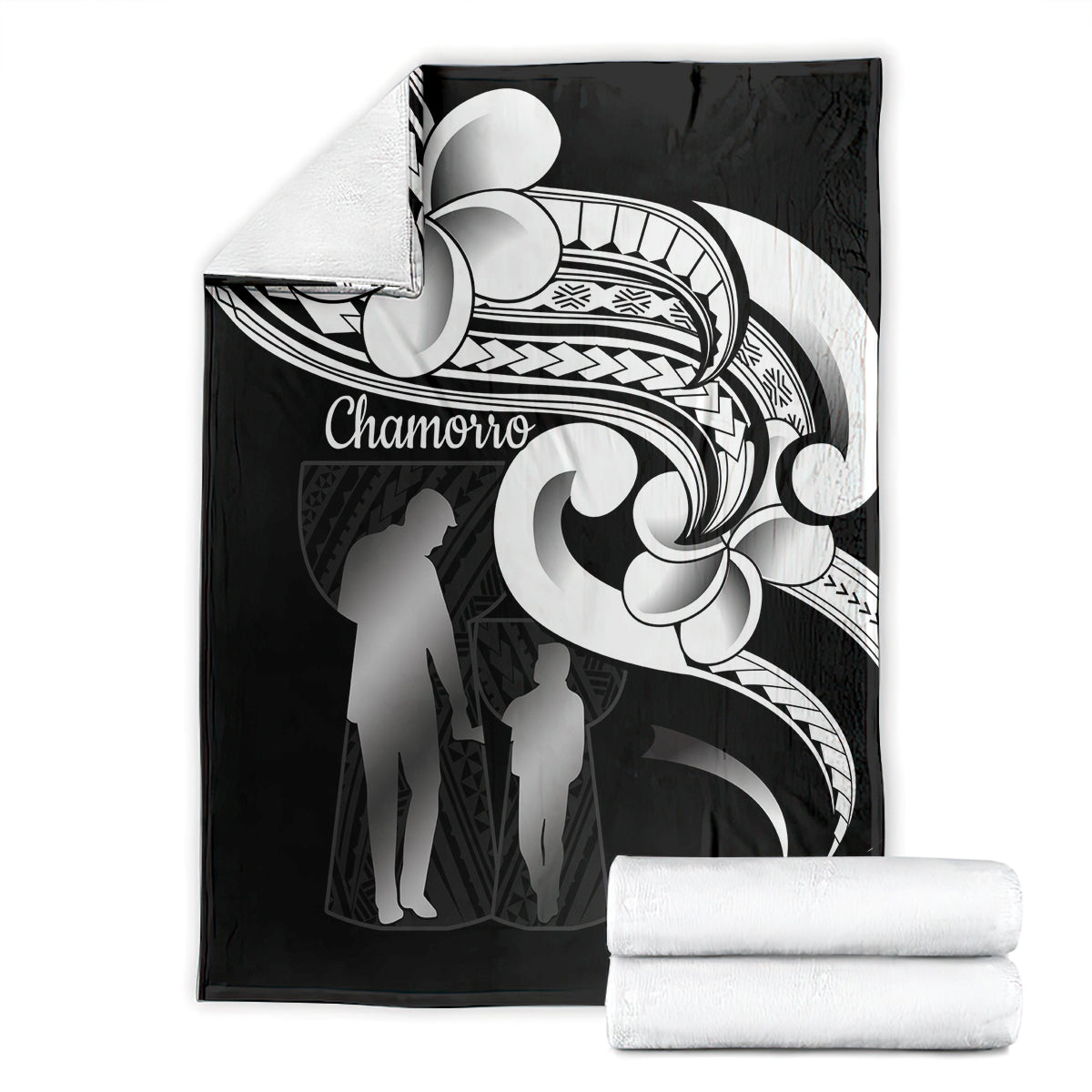 Guam Father's Day Blanket Chamorro Latte Stone Polynesian Pattern LT14 - Polynesian Pride