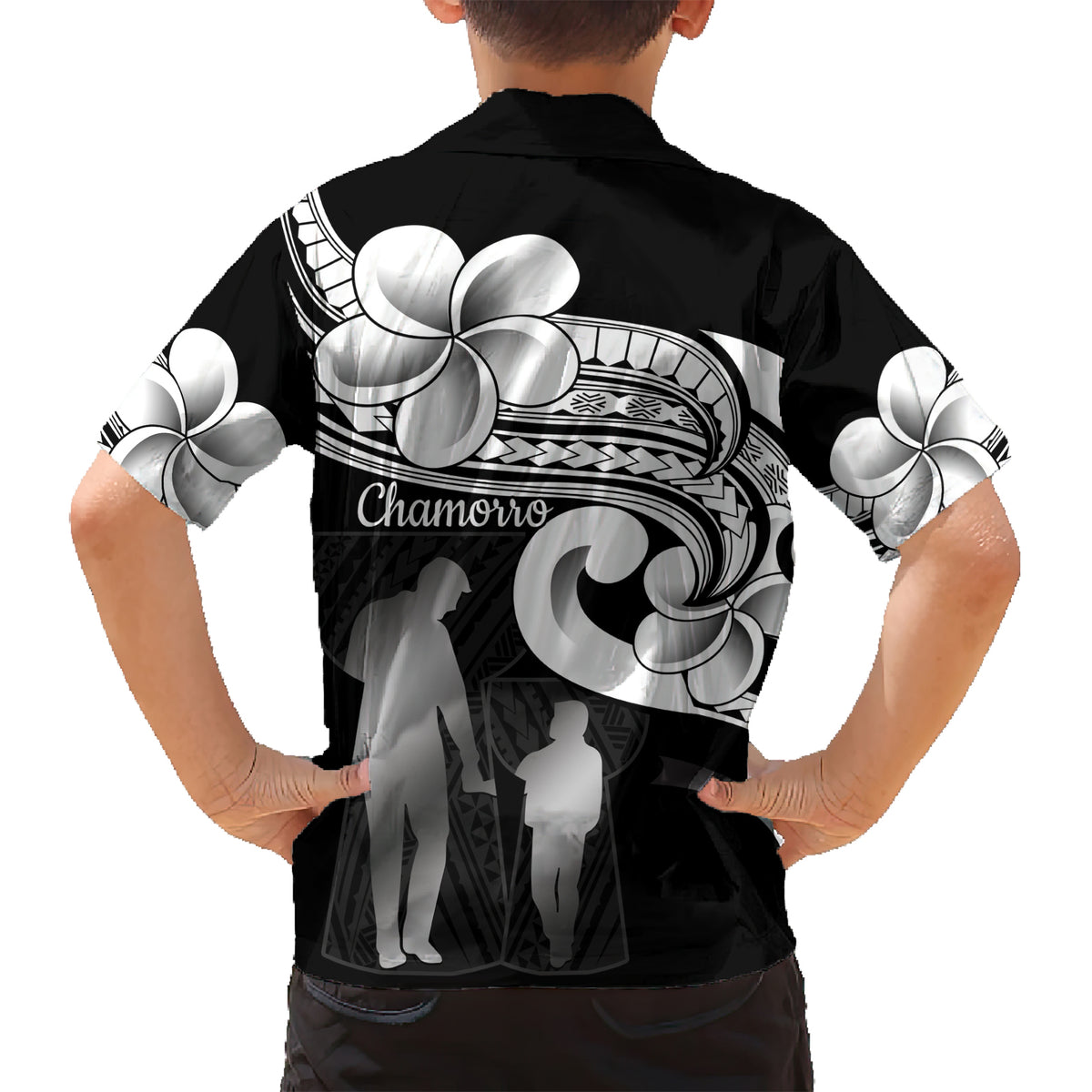 Guam Father's Day Family Matching Short Sleeve Bodycon Dress and Hawaiian Shirt Chamorro Latte Stone Polynesian Pattern LT14 - Polynesian Pride