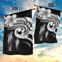 Guam Father's Day Garden Flag Chamorro Latte Stone Polynesian Pattern