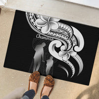 Guam Father's Day Rubber Doormat Chamorro Latte Stone Polynesian Pattern LT14 - Polynesian Pride