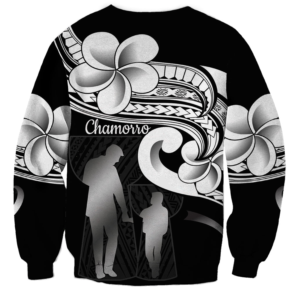 Guam Father's Day Sweatshirt Chamorro Latte Stone Polynesian Pattern