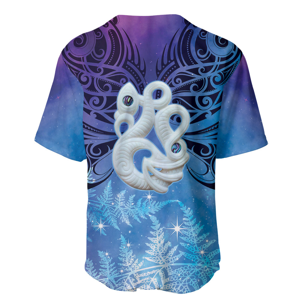 New Zealand Matariki Baseball Jersey Aotearoa Maori New Year Manaia Galaxy Vibes LT14 - Polynesian Pride