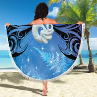 New Zealand Matariki Beach Blanket Aotearoa Maori New Year Manaia Galaxy Vibes LT14 - Polynesian Pride