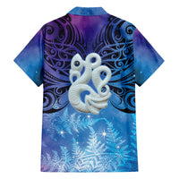 New Zealand Matariki Family Matching Off Shoulder Maxi Dress and Hawaiian Shirt Aotearoa Maori New Year Manaia Galaxy Vibes LT14 - Polynesian Pride