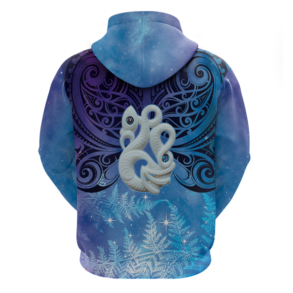 New Zealand Matariki Hoodie Aotearoa Maori New Year Manaia Galaxy Vibes LT14 - Polynesian Pride