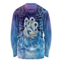 New Zealand Matariki Long Sleeve Shirt Aotearoa Maori New Year Manaia Galaxy Vibes LT14 - Polynesian Pride