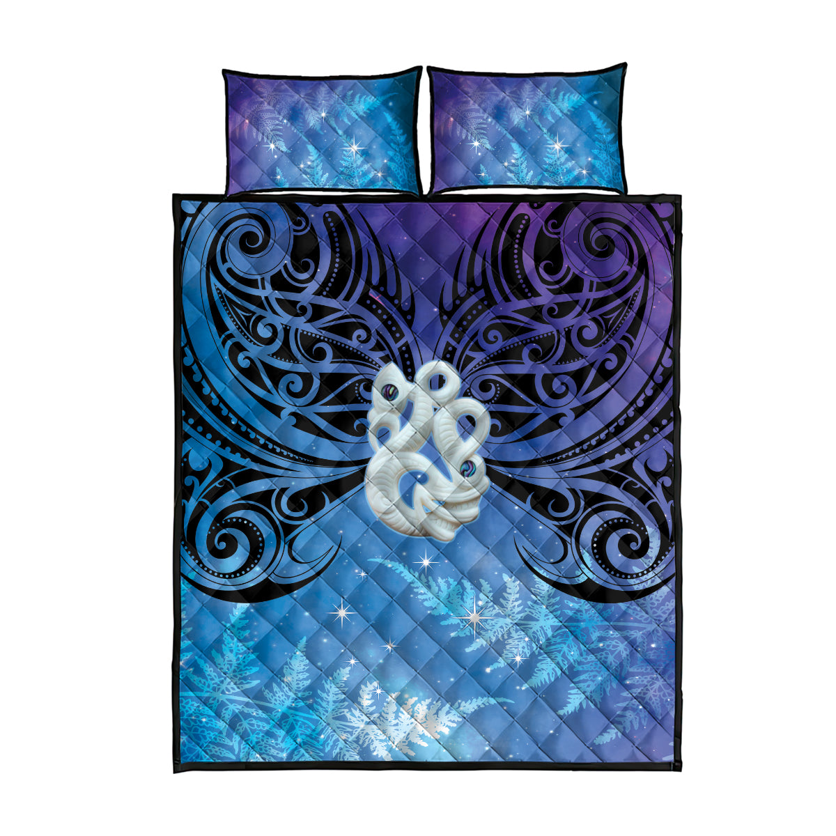 New Zealand Matariki Quilt Bed Set Aotearoa Maori New Year Manaia Galaxy Vibes LT14 - Polynesian Pride