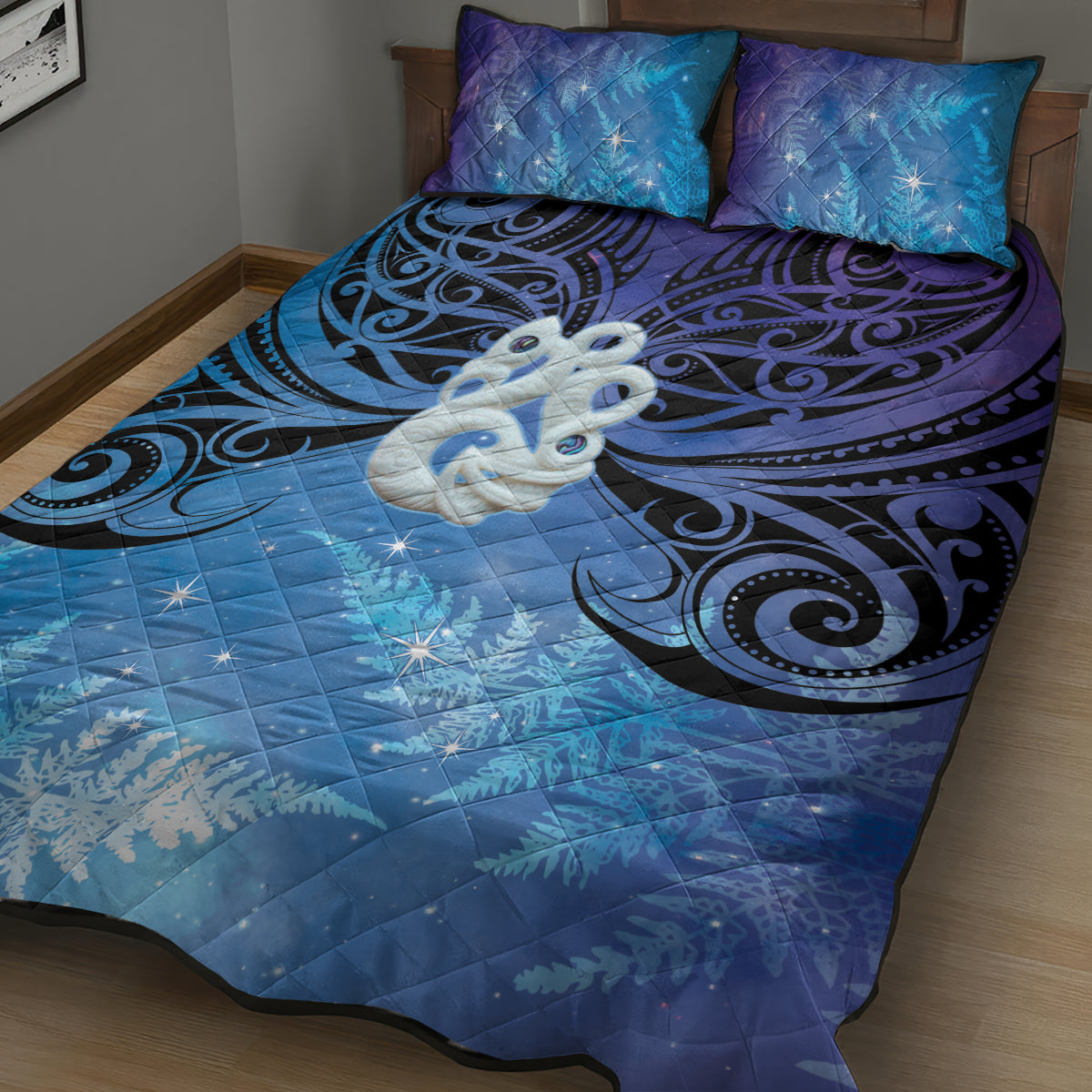 New Zealand Matariki Quilt Bed Set Aotearoa Maori New Year Manaia Galaxy Vibes LT14 - Polynesian Pride