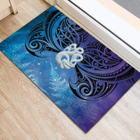 New Zealand Matariki Rubber Doormat Aotearoa Maori New Year Manaia Galaxy Vibes LT14 - Polynesian Pride
