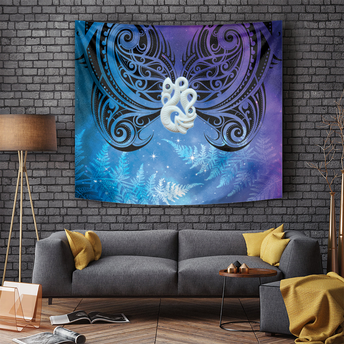 New Zealand Matariki Tapestry Aotearoa Maori New Year Manaia Galaxy Vibes LT14 - Polynesian Pride