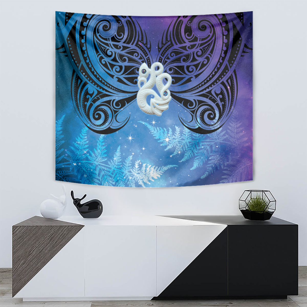 New Zealand Matariki Tapestry Aotearoa Maori New Year Manaia Galaxy Vibes LT14 - Polynesian Pride